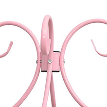 SKM Letto a Baldacchino Rosa in Metallo 140x200 cm