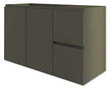 giordanoshop Mobile Bagno Sospeso 80 cm Lavabo e Specchio Tavassi Urano Grigio Talpa Opaco