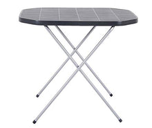Dajar - Tavolo pieghevole da campeggio, 53 x 70 x 61 cm, colore: grigio