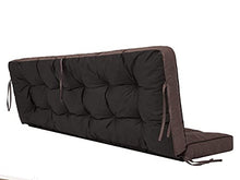 Cuscino per panca da giardino, per dondolo da giardino, per dondolo da giardino, per altalena da giardino, per esterni e interni, 150 cm, colore: marrone scuro