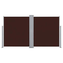 Tenda da sole laterale allungabile, marrone, 140 x 600 cm