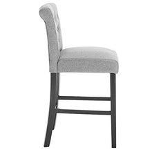 WOLTU® BH103hgr-2 Coppia Sgabelli da Bar Sedia Alta Cucina Seduta imbottita Fodera Lino Gambe Legno 2 Pezzi Grigio Chiaro