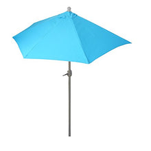 Ombrellone da balcone salvaspazio Parla Plus 145x285x252cm azzurro senza base