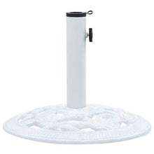 Tidyard- Base Supporto Ombrellone Parasole in Ghisa Bianca 9 kg 40 cm,Supporto per Ombrellone Parasole,Base Ombrellone da Sole Metallo 40 cm