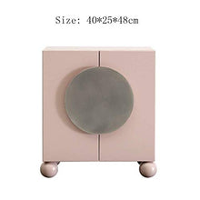 RCLD Comodini Mobile Contenitore Toilette Camera da Letto Divano Altro (Color : Pink, Size : 40 * 25 * 48cm)