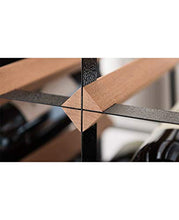 JL Controsoffitto Wine Rack, Rustico 2 Bottiglie di Vino Holder Rack Bottiglie da Tavolo Wine Rack controsoffitto Wine Organizer Supporto da Tavolo liquore Bagagli mensola in Legno e Ferro
