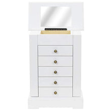 E E-NICES Armadietto per Gioielli con Specchio in MDF 25x13,5x34 cm