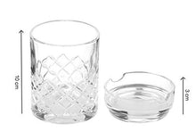 Bicchiere da whisky con posacenere porta sigaro old style,e per per amanti del sigaro e del whisky
