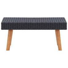FAMIROSA Set Divani da Giardino 2 pz con Cuscini in Polyrattan Nero-9336
