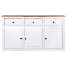 vidaXL Credenza Panama Range Mobiletto con Cassetti e Ante Rustica Robusta Classica Armadietto Madia 135x40x80 cm Naturale Legno Massello di Pino