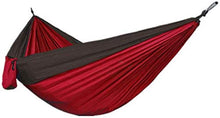 XIAOTIAN Doppio Campeggio Leggero Hammock Portatile per Escursioni da Viaggio all'aperto Backpacking da Viaggio - Nylon Hammock Swing - Supporto 600LBS Corde Carabinatori