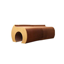 Sgabelli 2 posti retrattile Cat Tunnel Sgabello Marrone/Bianco 2 colori (8-90) × 42 × 36.5cm (Color : Brown, Size : (8-90)×42×36.5CM)