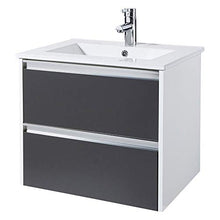 Selsey Antari - Mobile lavabo - mobile bagno - 60 cm - bianco/grafite – moderno
