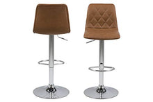 AC Design Enya - Sgabello da bar in plastica, 40 x 110 x 48,5 cm, colore: Marrone chiaro