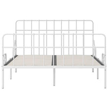 SKM Giroletto con Doghe Bianco in Metallo 160x200 cm (25.7kg)