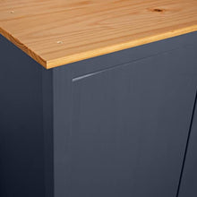 vidaXL Armadio a 2 Ante Hill Range Grigio 89x50x170cm Massello di Pino