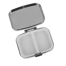 BANGSUN - Contenitore per pillole in metallo, portatile, mini contenitore per medicina
