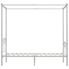 SKM Letto a Baldacchino Bianco in Metallo 100x200 cm (20.9kg)
