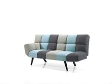 Divano ELISIR in Tessuto trasformabile in Letto (Patchwork)