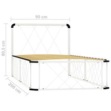 SKM Giroletto Bianco in Metallo 90x200 cm (19kg)