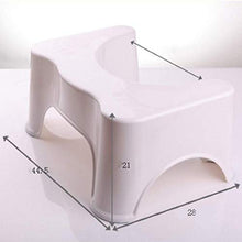 Sgabello pieghevole per la casa, per il bagno, per squat, WC, compatto e portatile, per la casa, bagno, WC (bianco)