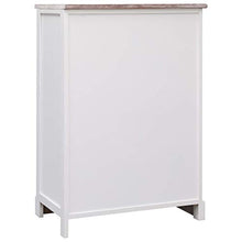 FAMIROSA Credenza con 10 Cassetti Marrone 113x30x79 cm in Legno