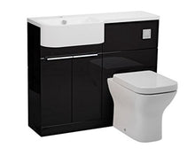 Match Gloss Clay Combinazione WC e un lavabo completo per mano sinistra