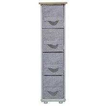 5 five simply smart Cassettiera a 4 cassetti, colore: grigio chiaro