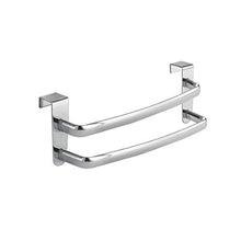 InterDesign Axis Doppia Barra Portasciugamani per Armadietti, Argento, Cromato, 5x5x5 cm