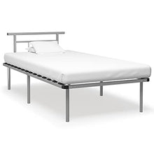 vidaXL Giroletto Grigio in Metallo 100x200 cm