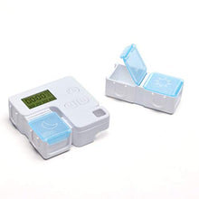 Healifty Portapillole Digitale 3 Scomparti Portapillole con Promemoria per Allarmi Farmaci Dispenser per Pillole Organizzatore Senza Batteria Celeste