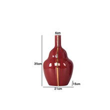 SCDZS New Chinese Style Modern Classic Classic Dark Red Studio Vino Armadio Modello Modello Stanza Ingresso Lampada da Ingresso Vasella in Ceramica Decorazione Ornamenti