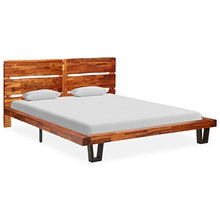 FAMIROSA Giroletto con Bordi Vivi in Legno Massello di Acacia 160 cm