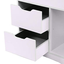 XuanYue Comodino Legno Bianco 48 * 30 * 81 cm Armadio a 2 cassetti Comodino