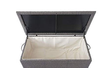 Mendler Baule Contenitore da Esterno HWC-D88 polyrattan ~ Premium 170l Grigio