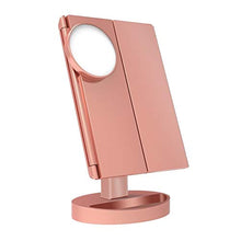 Hancoc Makeup mirror Rosa Vanity specchio di trucco, 22 LED trucco leggero dello schermo dello specchio di tocco dello specchio del LED di lusso Specchio 1X / 2X / 3X / 10X di ingrandimento Specchi 18