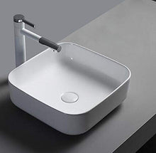 1 lavabo in ceramica rettangolare 39 cm L x 39 cm B