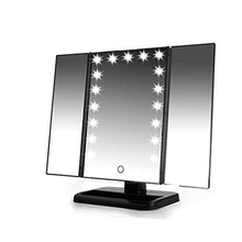 Specchio per Il Trucco, specchi per Il Trucco del Bagno Illuminati con 22 LED - Specchio per Il Trucco con luci - Specchi per Il Bagno Touch Screen con ingrandimento 10X / 3X / 2X 180 Gradi