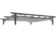 Mendler Telo di Ricambio Copertura Tetto per Gazebo HWC-C42 Poliestere 300x370cm Blu
