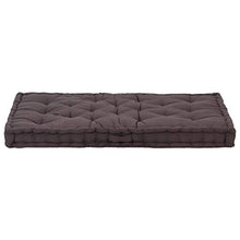 vidaXL - Cuscino per pallet, in cotone, 120 x 80 x 10 cm, colore: Antracite
