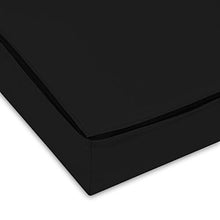 SuperKissen24. Materasso Cuscino per Bancale Divano Pallet 120x80 cm Seduta Impermeabile e Comodo per Divanetti da Esterno - Nero