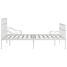 SKM Giroletto con Doghe Bianco in Metallo 140x200 cm (23.6kg)