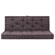 vidaXL Cuscino per Pallet e Pavimento in Cotone 120x80x10 cm bordò
