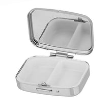 BanGSUN - Contenitore portatile per pillole, in metallo, mini contenitore per medicina