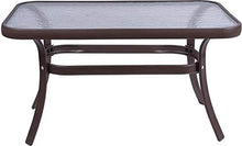 MaxxHome - Tavolo da salotto in vetro, 80 x 45 x 45 cm