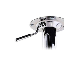 Yxsd Bar in Pelle Sgabello Sedia da Cucina Bianco con Schienale Girevole Gas Materiale di Sollevamento Idraulico Sgabelli Chrome Regolabile Lucido Base Salon Computer Sedie da Pranzo