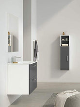 Randalsa Mobile Nexo 60 cm | Grigio | 61 x 61 x 46 cm | Mobile con 2 cassetti + lavabo in Ceramica
