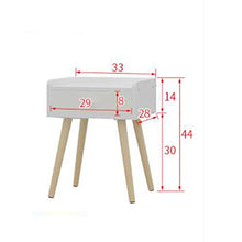 ZhuFengshop Comodino Comodino Comodino in Legno con Cassettiera Armadietto Comodino Side Table (Color : White)