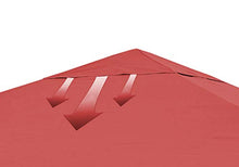 Quick-Star - Copertura di Ricambio per Gazebo Rank Pavillon, 3 x 3 m, Colore: Arancia rossa