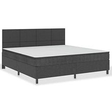 SKM Letto a Molle Grigio Scuro in Tessuto 200x200 cm (95.2kg)
